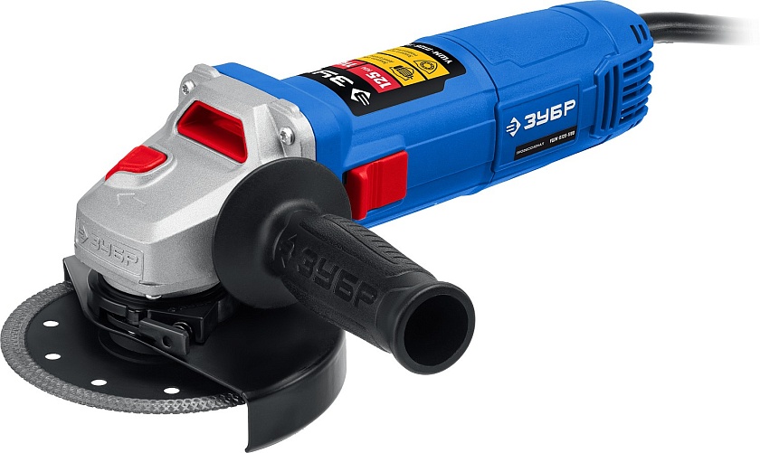 УШМ ЗУБР 1100 Вт, d125 мм, Профессионал (УШМ-П125-1100)