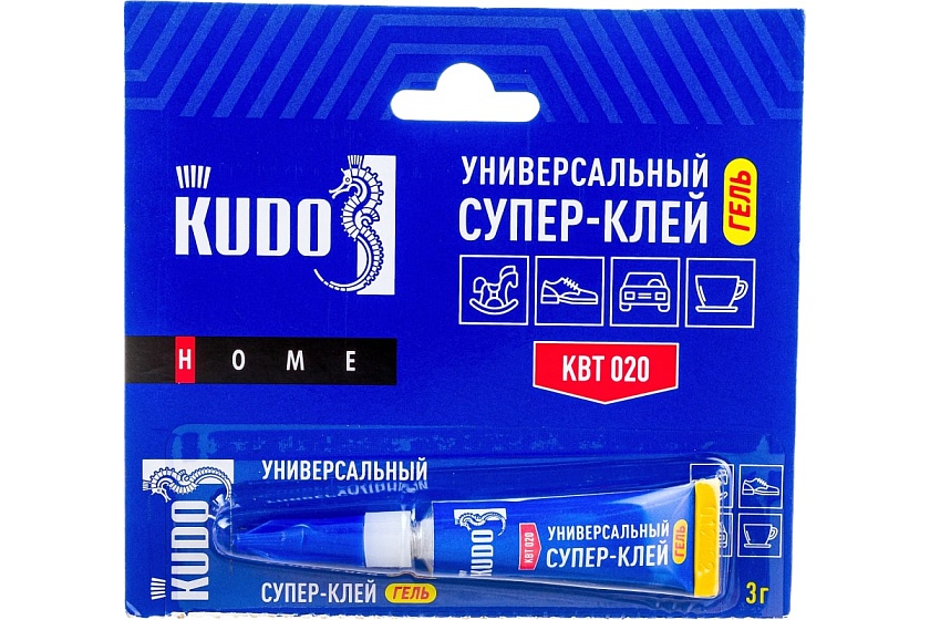 Клей цианоакрилатный KUDO Универсальный супер-клей 3 гр