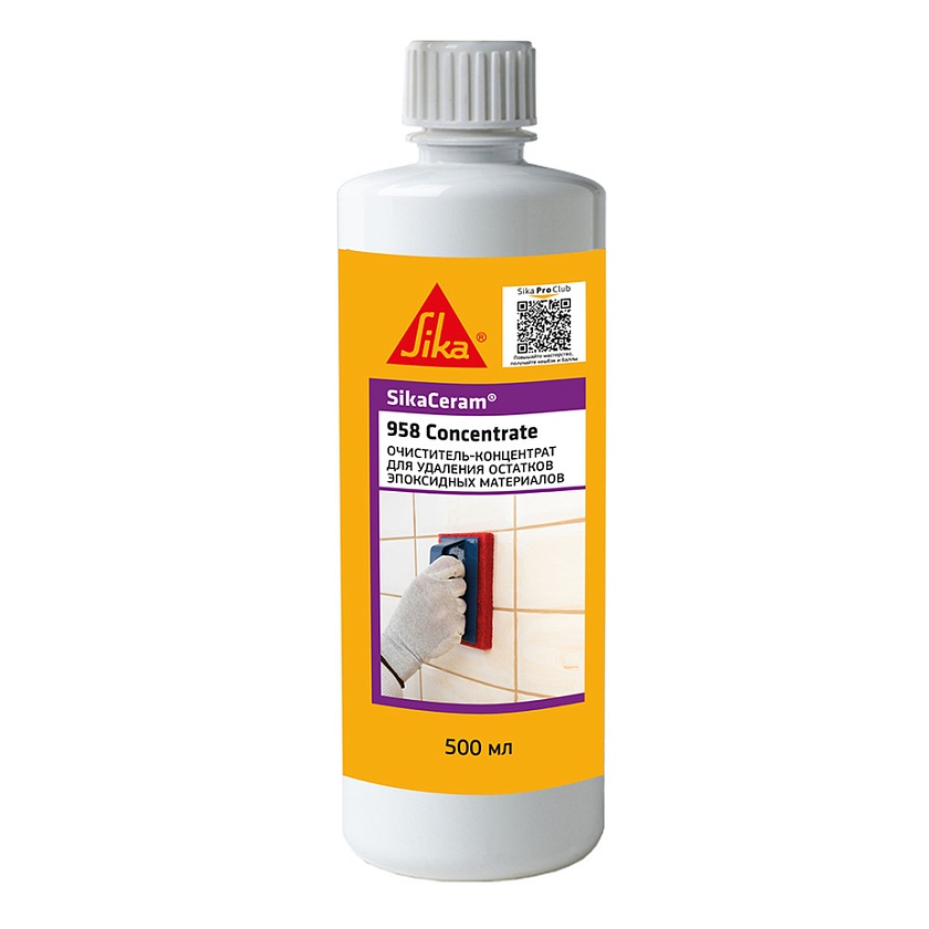 Очиститель SikaCeram-958  концентрат, для эпоксидных материалов (упак 0,5л)