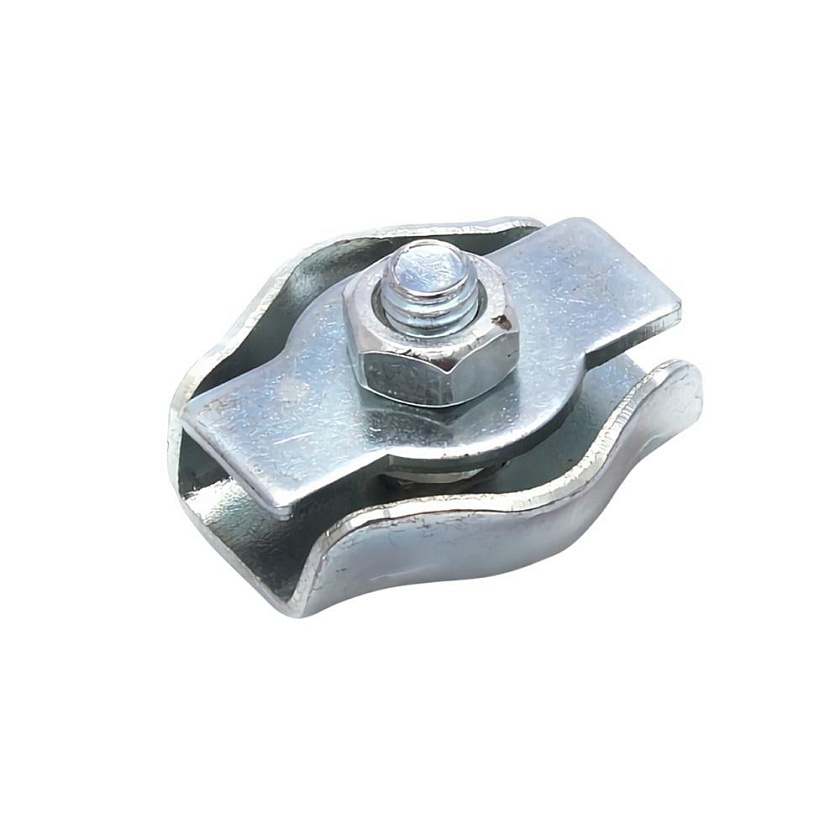 Зажим троса одинарный, 5 мм, оцинкованный