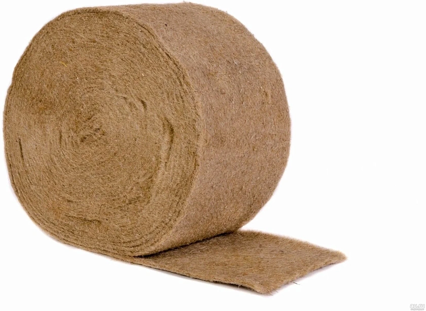 Волокно джутовое  200 х 20 м  толщ 5-6 мм (плотность 400 г/м2)