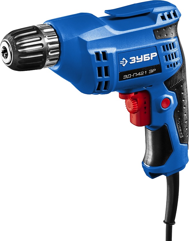 Дрель безударная ЗУБР 420 Вт, 10 мм БЗП, Профессионал (ЗД-П421 ЭР)