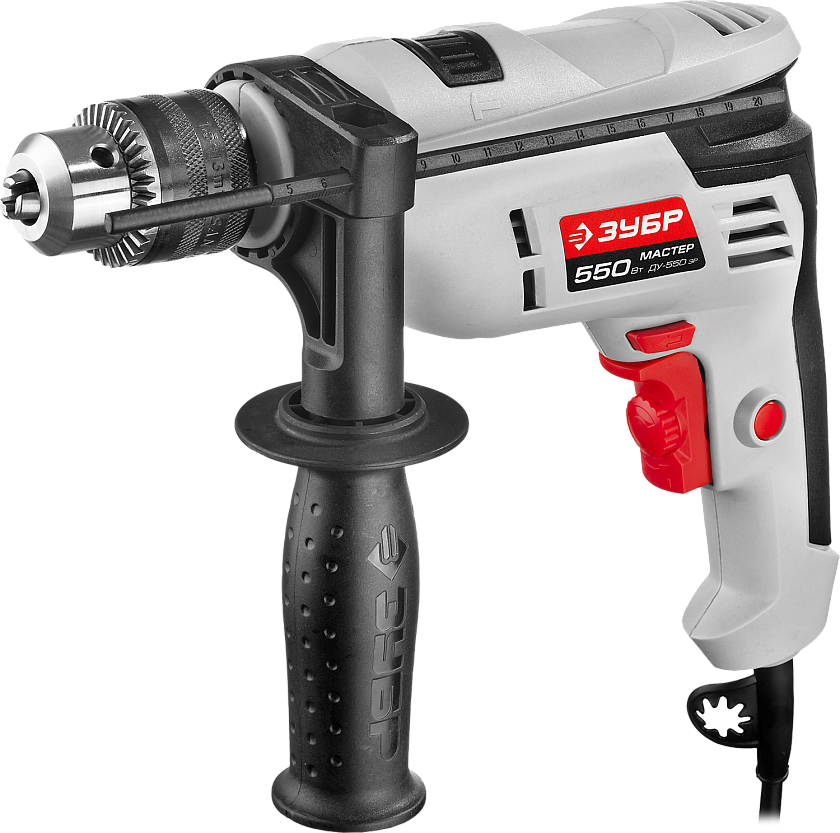 Дрель ударная, ЗУБР 550 Вт, 13 мм, (ДУ-550 ЭР)