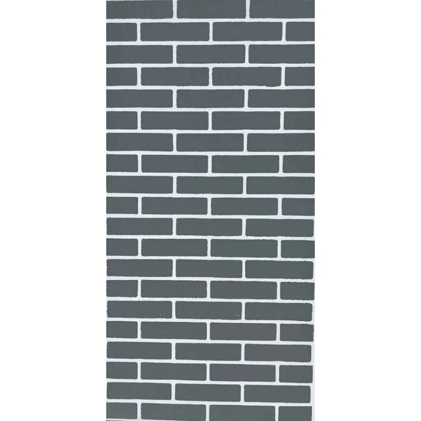 Плита Огнестойкая Декор Кирпич СЕРЫЙ влагост. выд. до 1100град. 1200х600х9