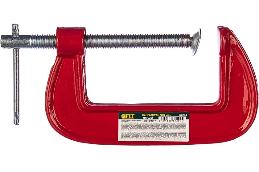 Струбцина тип G 6 (150 )мм Усиленная,чугун,Чеголок профи