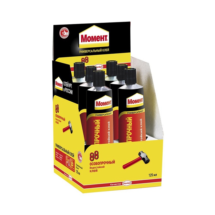 Клей контакт МОМЕНТ 88 в шоу боксе 30 мл