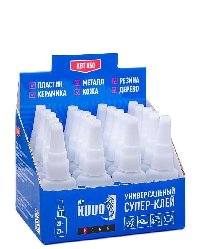 Клей цианоакрилатный KUDO Универсальный супер-клей 20 гр