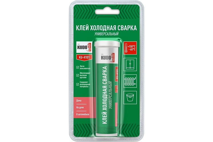 Клей KUDO Холодная сварка универсальный 60гр. 